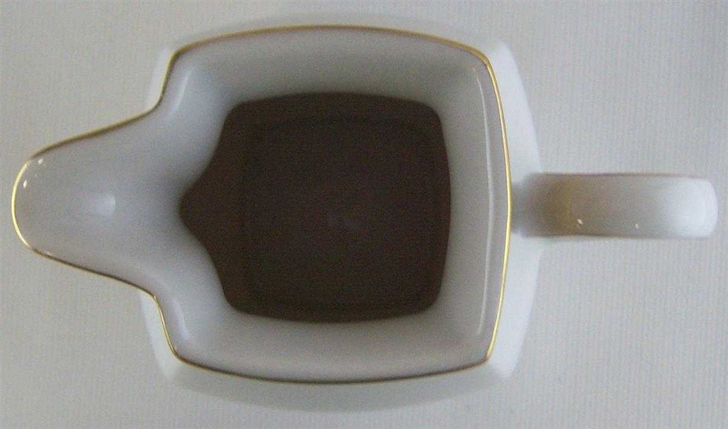 [4581824] Milchkännchen Winterling Marktleuthen Kobaltrand mit Goldraute eckig gebraucht - sehr gut Bild 3