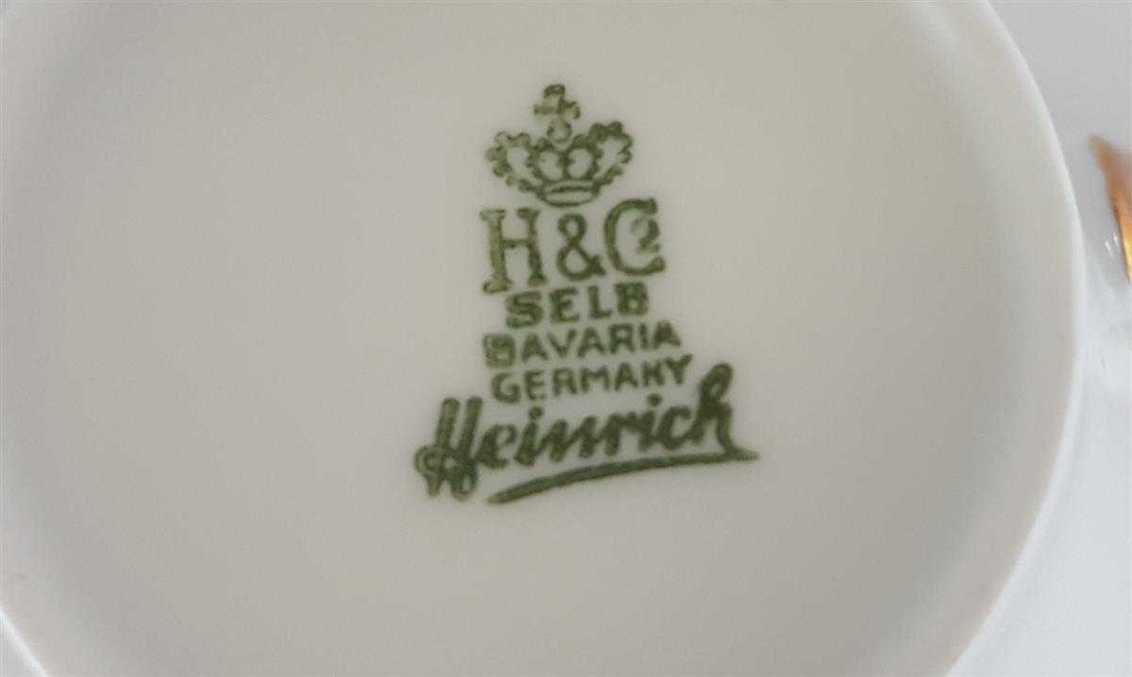 [4581835] Kaffeetasse Tasse Heinrich Grazie Grauband Gold gebraucht - sehr gut Bild 5