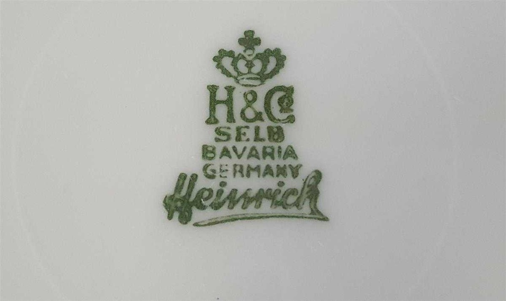 [4581838] Untertasse für Kaffee 15 cm Heinrich Grazie Grauband Gold gebraucht - sehr gut Bild 3