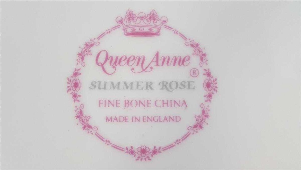 [4581846] Kuchenteller 20,2 cm Queen Anne Summer Rose gebraucht - sehr gut Bild 4