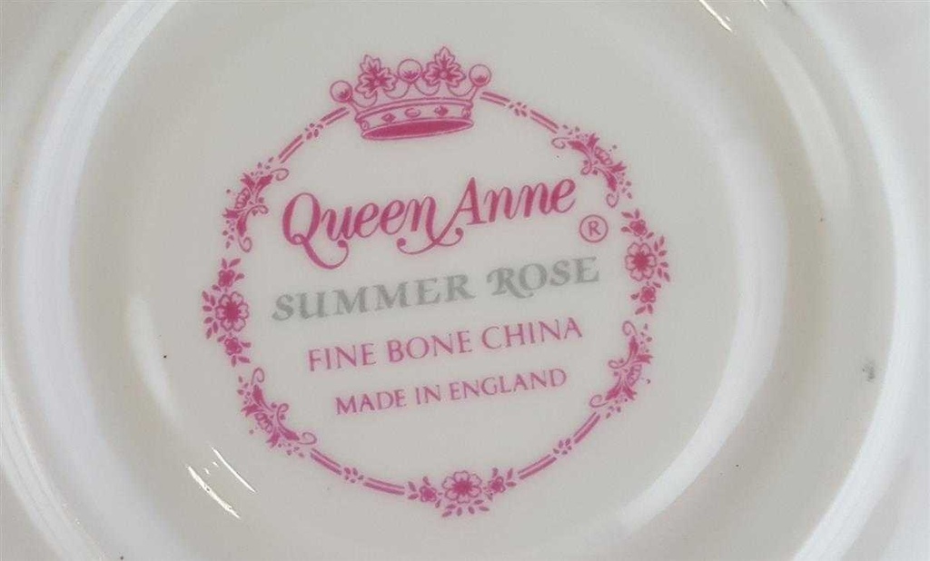 [4581847] Untertasse für Kaffee 14 cm Queen Anne Summer Rose gebraucht - sehr gut Bild 3