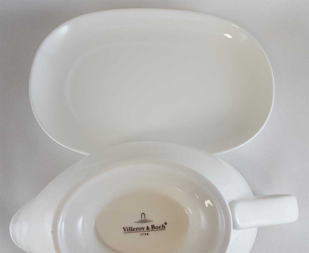 [4581851] Sauciere mit Teller 2tlg Villeroy & Boch Royal Weiß gebraucht - sehr gut Bild 3