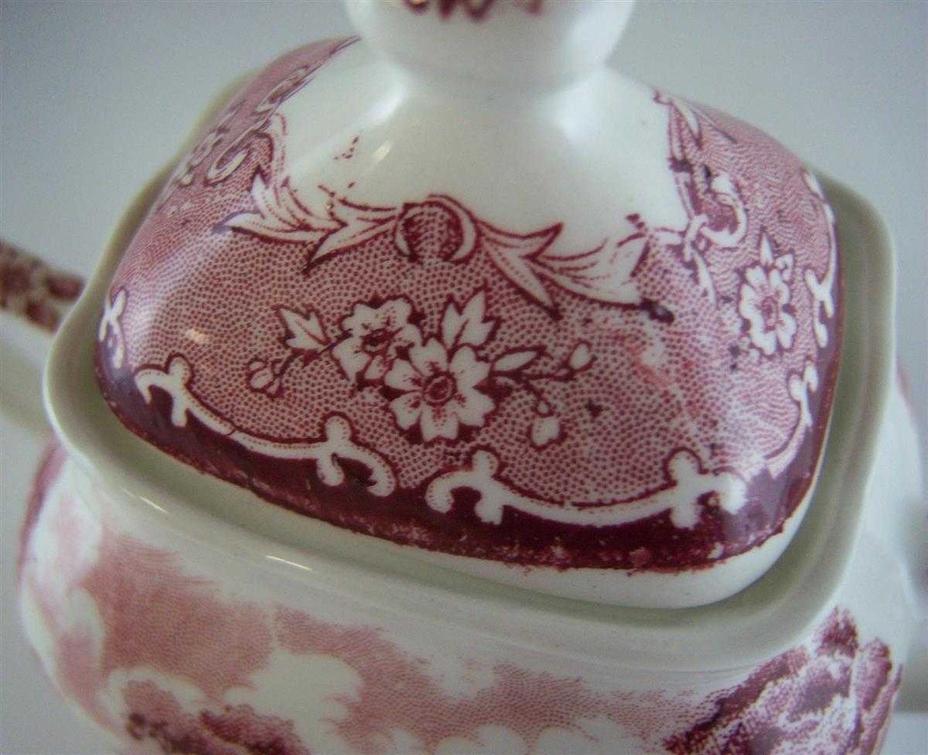 [4581859] Zuckerdose Grindley English Country Inns Rot gebraucht - gut Bild 2