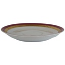 [458186] Untertasse für Kaffee Goldrand 14,8 cm Mitterteich Form 870 Rot gebraucht - gut Bild 2