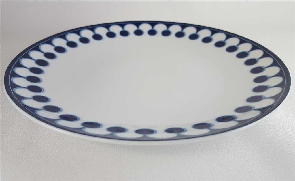[4581866] Kuchenteller 19,6 cm Mitterteich blaue Kreise gebraucht - gut Bild 2