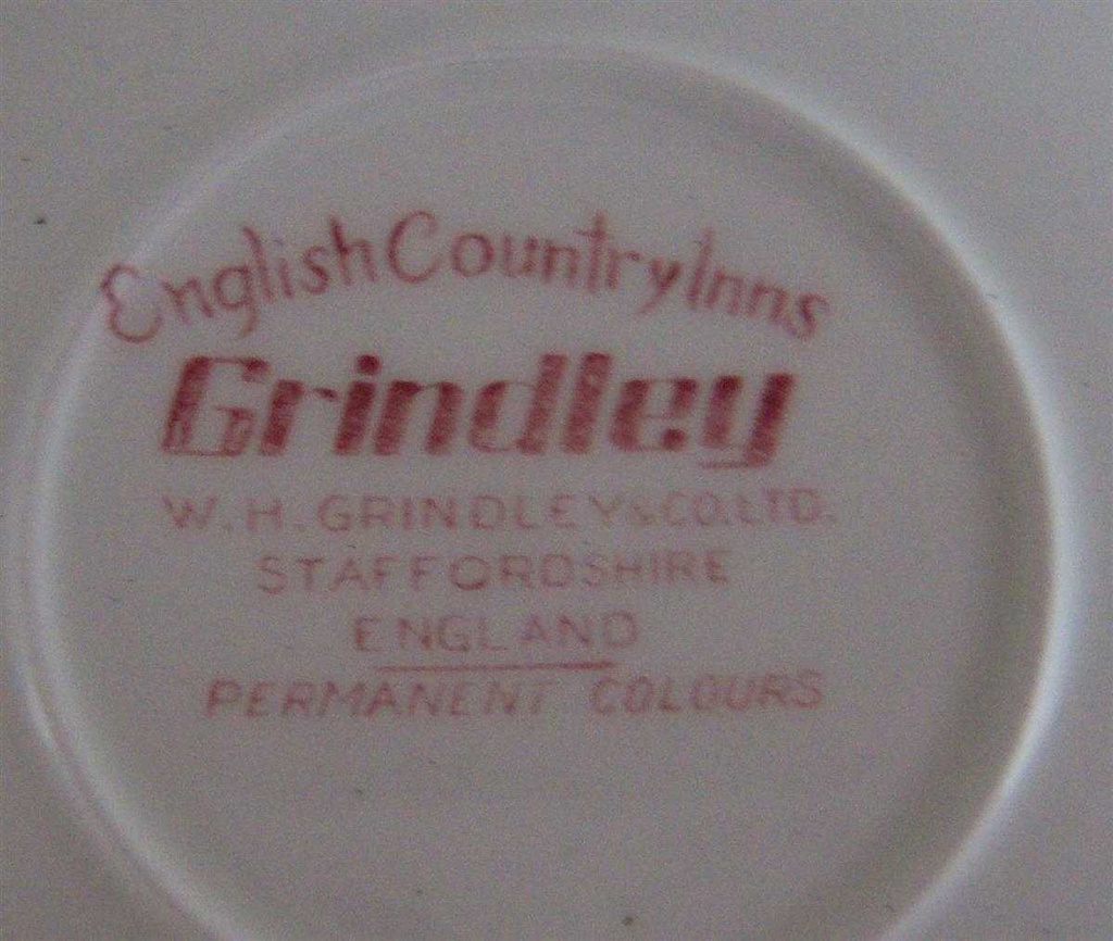 [4581867] Kuchenteller Dessertteller Frühstücksteller 20 cm Grindley English Country Inns Rot gebraucht - sehr gut Bild 2