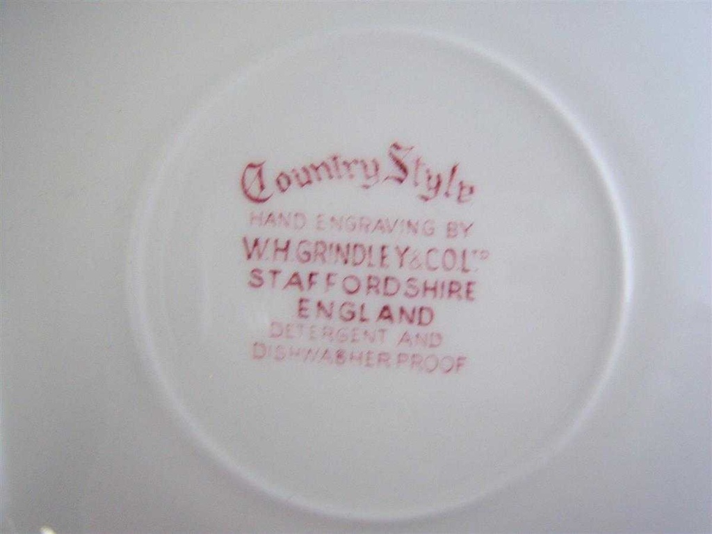 [4581871] Suppentasse Grindley Country Style Rot gebraucht - sehr gut Bild 3