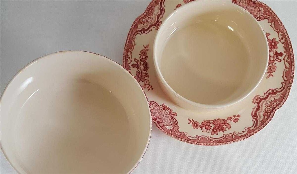 [4581874] Butterdose Johnson Bros Old Britain Castles Rot gebraucht - sehr gut Bild 5