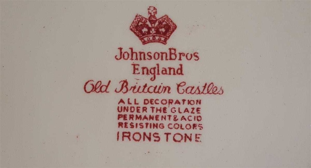 [4581874] Butterdose Johnson Bros Old Britain Castles Rot gebraucht - sehr gut Bild 6