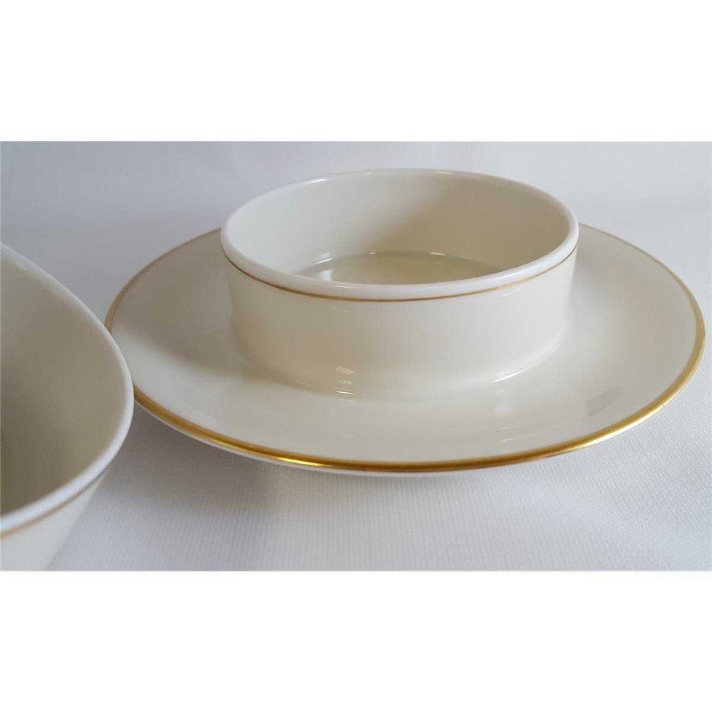 [4581875] Butterdose Goldrand KPM Krister 0201 Weiß gebraucht - sehr gut Bild 3