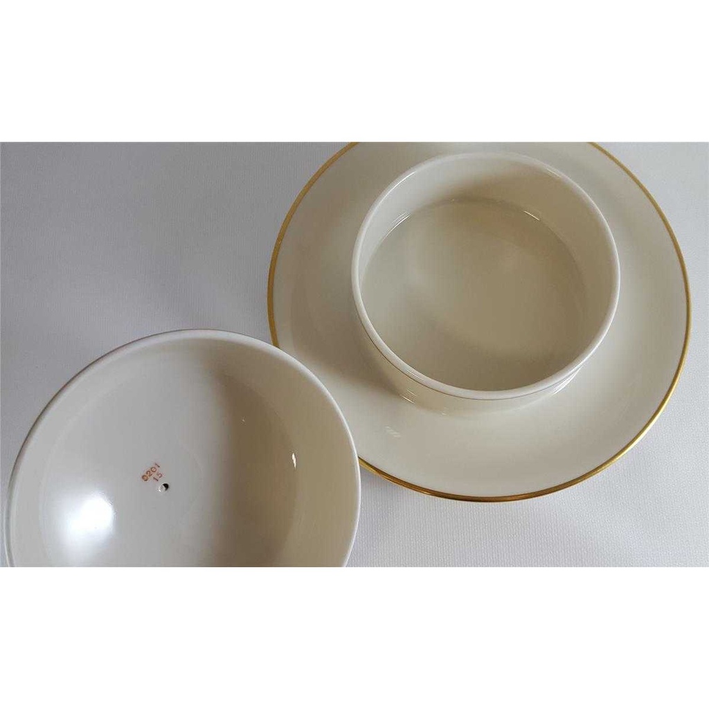 [4581875] Butterdose Goldrand KPM Krister 0201 Weiß gebraucht - sehr gut Bild 4