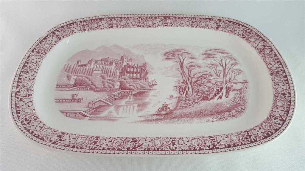 [4581880] Fleischplatte 32,2x21,5 cm Royal Sphinx Maastricht Old England Rot gebraucht - akzeptabel Bild 5