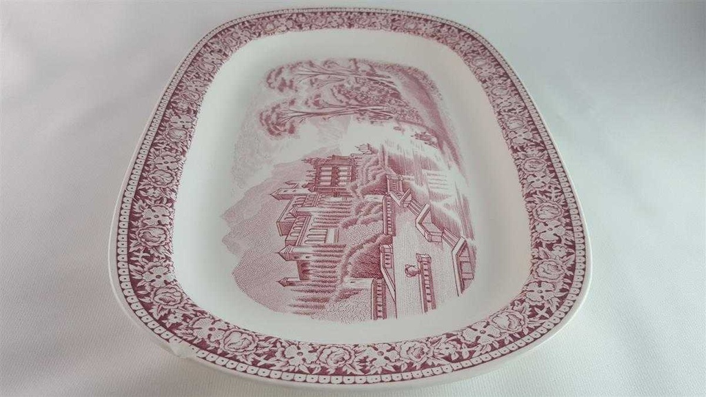[4581880] Fleischplatte 32,2x21,5 cm Royal Sphinx Maastricht Old England Rot gebraucht - akzeptabel Bild 6