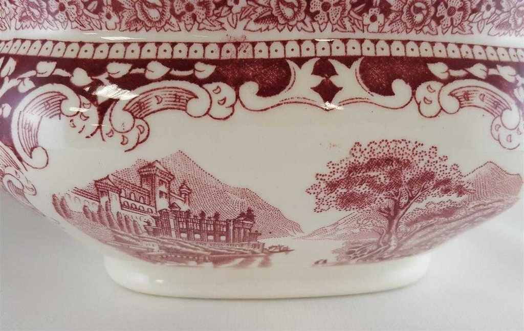 [4581884] Ragoutterrine Suppenterrine Suppenschüssel Servierschüssel 1,9 L Royal Sphinx Maastricht Old England Rot gebraucht - sehr gut Bild 3