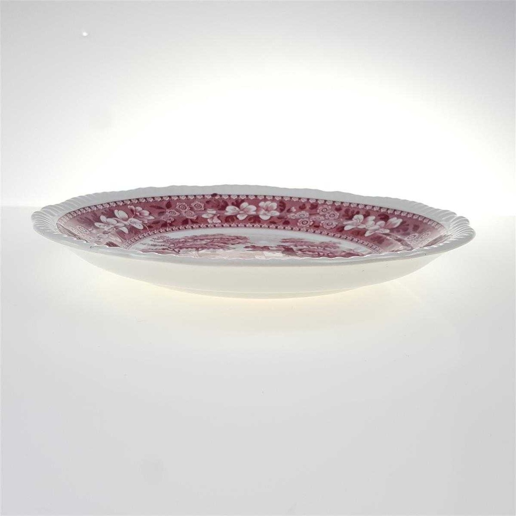 [4581890] Kuchenteller Dessertteller Frühstücksteller 19,5 cm Spode Copeland Pink Tower Rot Bild 2