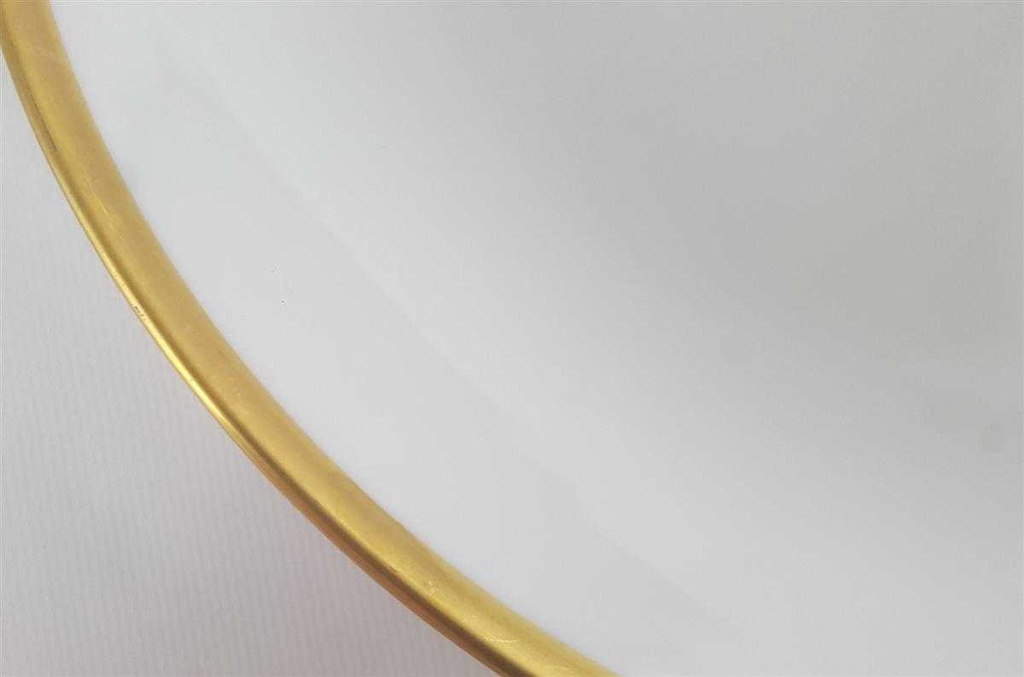 [4581894] Suppenteller Goldrand 21,5 cm Eschenbach Alte Formen W2610 Weiß gebraucht - sehr gut Bild 3