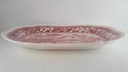 [4581897] Servierplatte Speiseplatte Fleischplatte Steakplatte groß mittelgroß 32,1x24 cm Spode Copeland Pink Tower Rot gebraucht - gut Bild 5