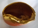 [458190] Keramik Schale Obstschale in Muschelform mit Gold groß L: 35 cm Bild 2