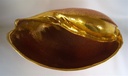 [458190] Keramik Schale Obstschale in Muschelform mit Gold groß L: 35 cm Bild 6
