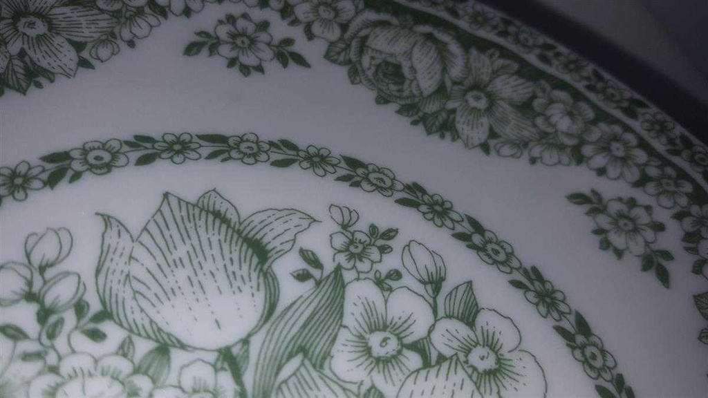 [4581901] Kuchenteller 19,3 cm Retsch Wunsiedel Floral Grün gebraucht - gut Bild 3