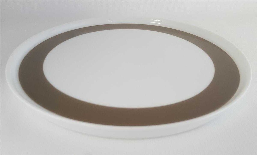 [4581914] Kuchenteller Dessertteller Frühstücksteller 18,5 cm Melitta Alte Formen weiß brauner Rand Braun gebraucht - sehr gut Bild 2