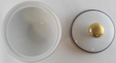 [4581923] Zuckerdose Winterling Marktleuthen Kobaltrand mit Goldraute rund gebraucht - gut Bild 3