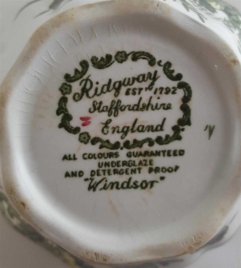 [4581928] Zuckerdose Ridgway Windsor Grün gebraucht - gut Bild 3