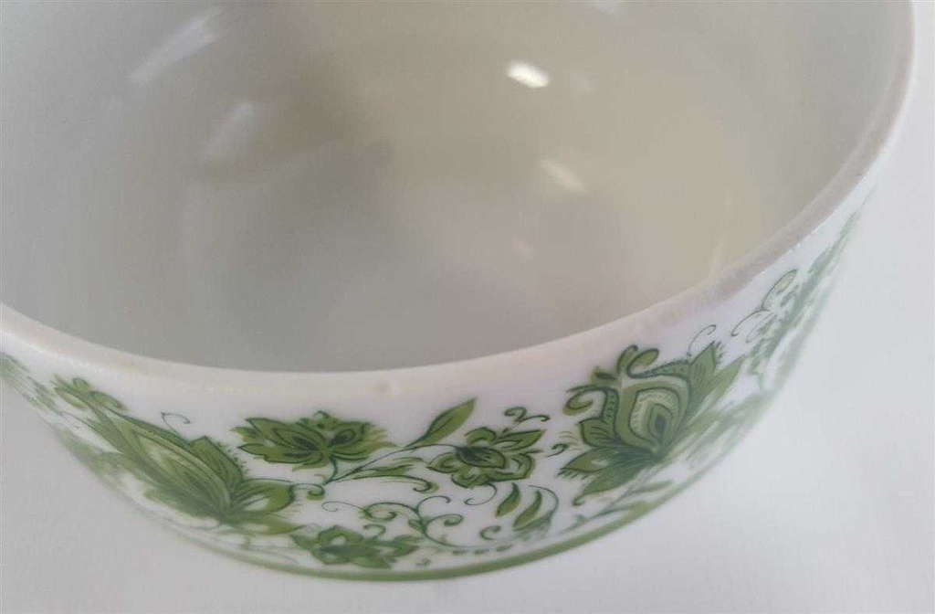 [4581934] Suppentasse Suppenbecher Bareuther Waldsassen Blumendekor grün Blumen gebraucht - gut Bild 2