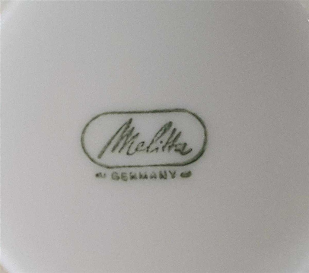 [4581968] Zuckerdose Goldrand Melitta Madrid Kobaltblau mit Blau gebraucht - gut Bild 3