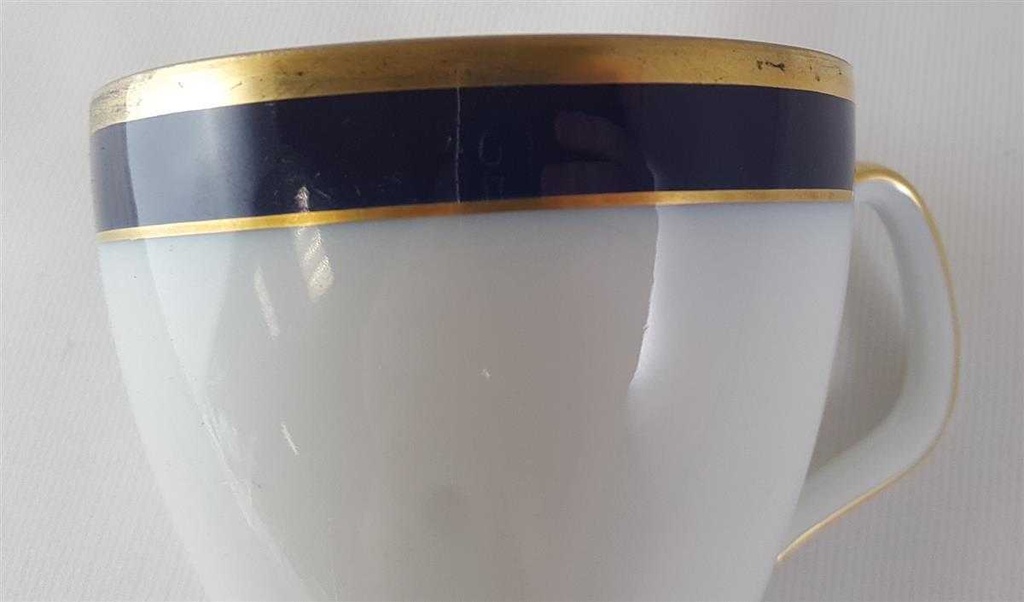 [4581969] Kaffeetasse Tasse Goldrand Melitta Madrid Kobaltblau mit Blau gebraucht - akzeptabel Bild 7