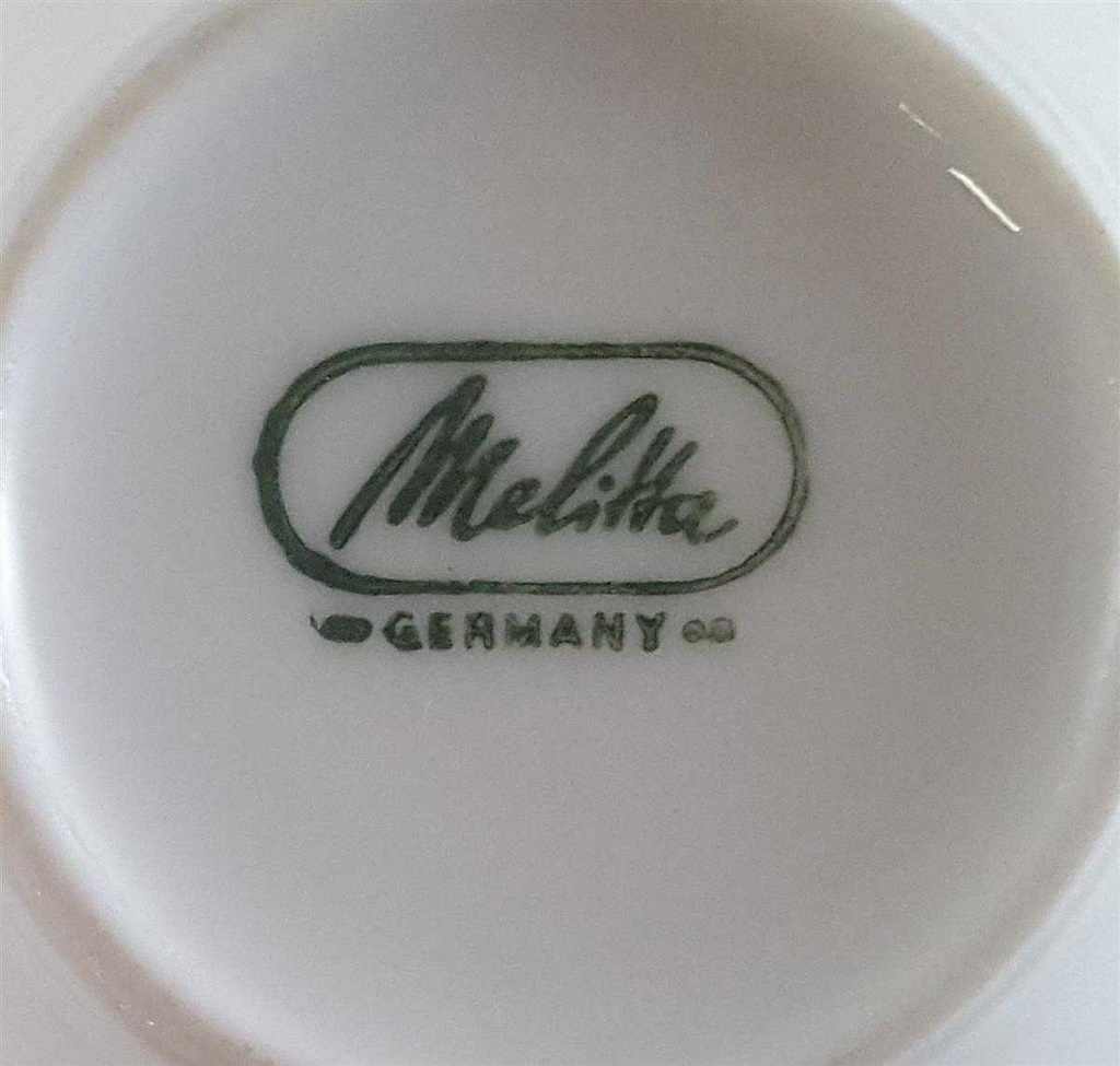 [4581969] Kaffeetasse Tasse Goldrand Melitta Madrid Kobaltblau mit Blau gebraucht - akzeptabel Bild 8