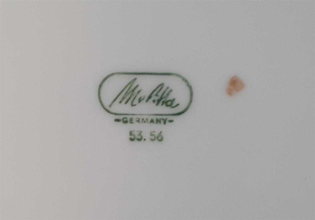 [4581971] Kuchenteller Dessertteller Frühstücksteller Goldrand 19 cm Melitta Madrid Kobaltblau mit Blau Bild 3
