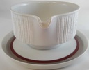 [4581975] Sauciere mit Teller 2tlg Thomas Porzellan Arcta Platin Bordeaux gebraucht - gut Bild 2