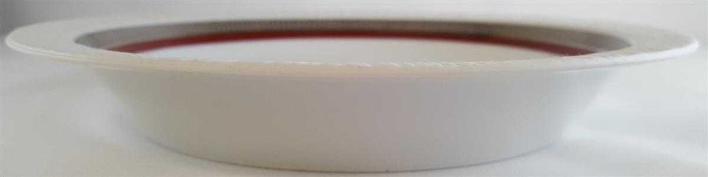 [4581978] Suppenteller 21,5 cm Thomas Porzellan Arcta Platin Bordeaux gebraucht - sehr gut Bild 2