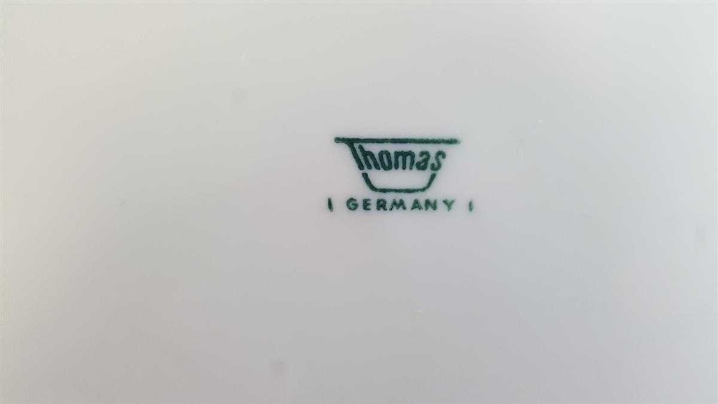 [4581978] Suppenteller 21,5 cm Thomas Porzellan Arcta Platin Bordeaux gebraucht - sehr gut Bild 3