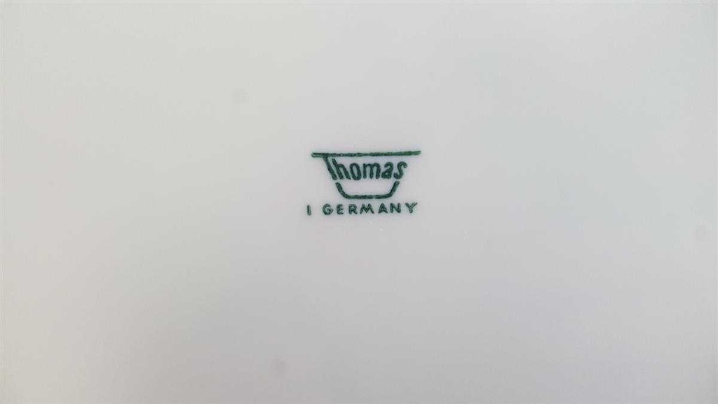 [4581979] Speiseteller Essteller 22,8 cm Thomas Porzellan Arcta Platin Bordeaux gebraucht - gut Bild 3