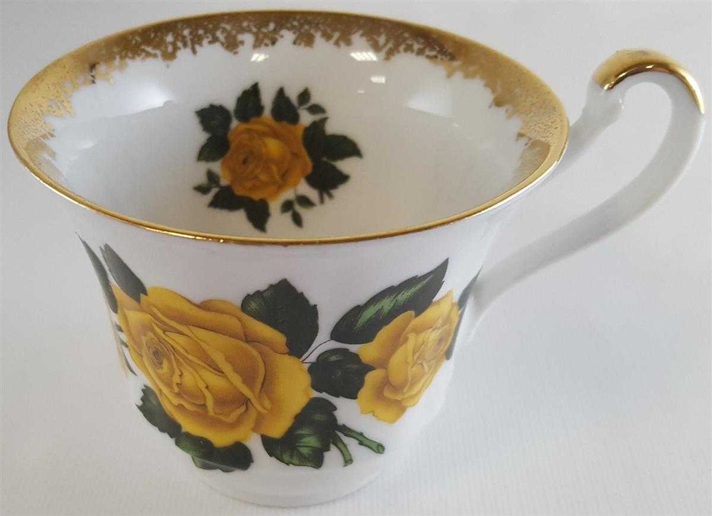 [4581980] Kaffeetasse Tasse Schaller Rheinpfalz Rosendekor gebraucht - gut Bild 2