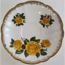 [4581981] Untertasse für Kaffee 13,7 cm Schaller Rheinpfalz Rosendekor gebraucht - gut Bild 4