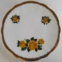 [4581982] Kuchenteller Dessertteller Frühstücksteller 20 cm Schaller Rheinpfalz Rosendekor gebraucht - sehr gut Bild 4