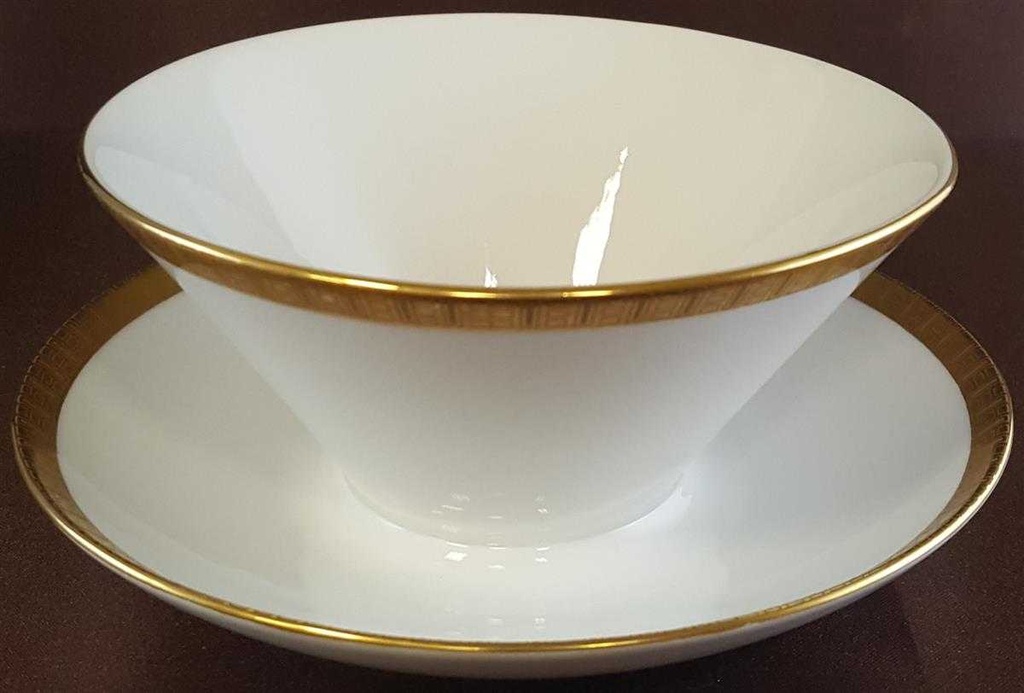 [4581987] Sauciere mit Teller Goldrand 1tlg Eschenbach Alte Formen gebraucht - gut Bild 2