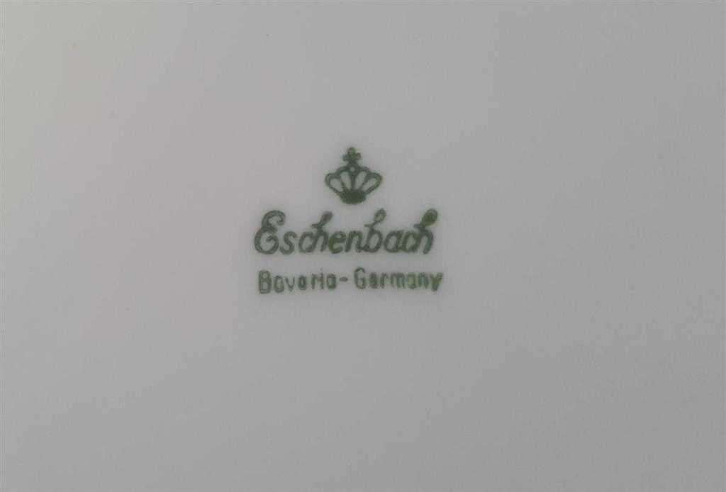 [4581990] Kuchenteller Dessertteller Frühstücksteller Goldrand 18,7 cm Eschenbach Alte Formen mit blau gebraucht - sehr gut Bild 3