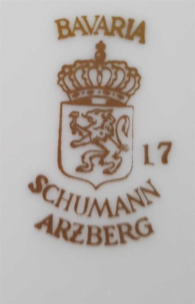 [4581991] Speiseteller Essteller 24,2 cm Schumann Arzberg Blaurand gebraucht - akzeptabel Bild 4