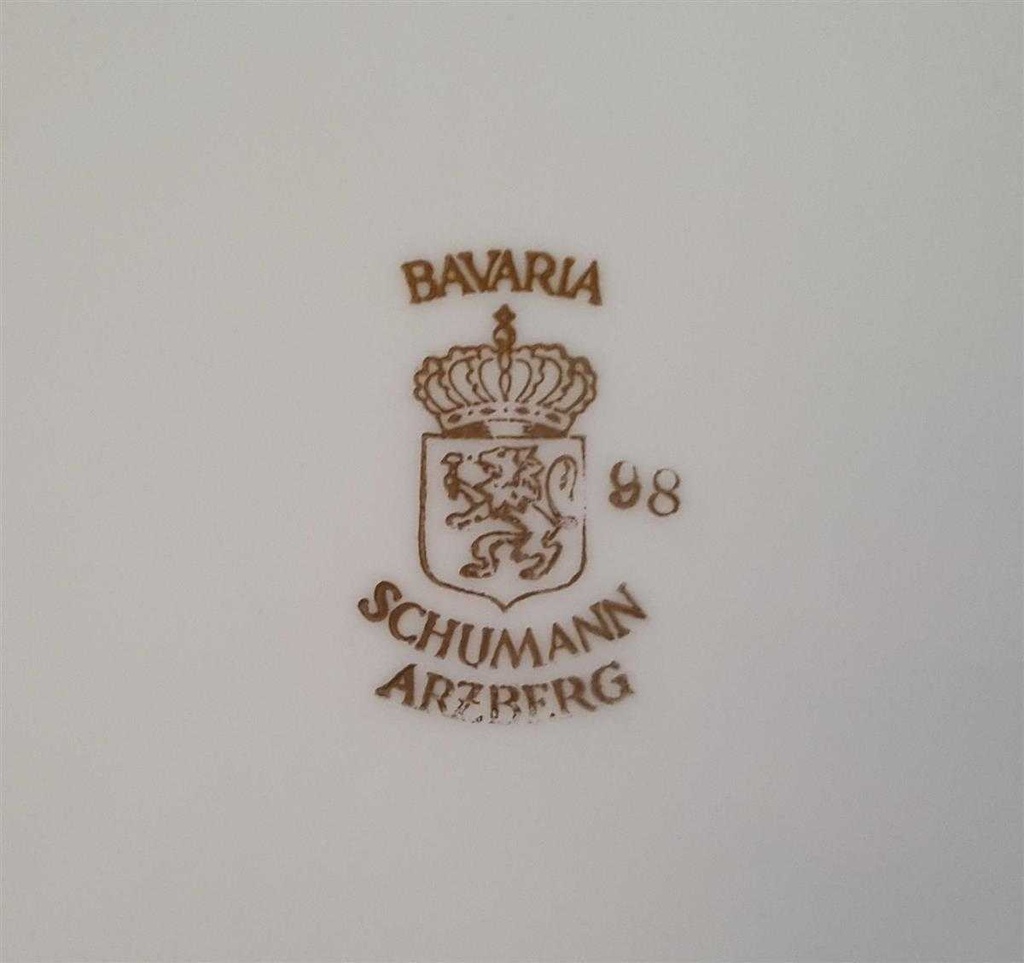 [4581992] Suppenteller 22 cm Schumann Arzberg Blaurand gebraucht - gut Bild 3