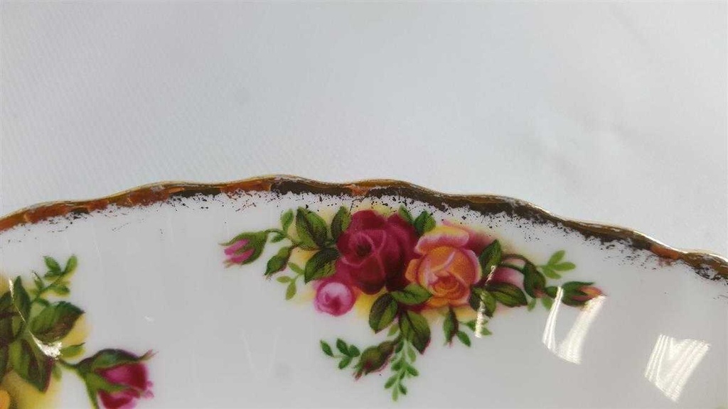 [4583006] Kuchenplatte mit Henkeln Royal Albert Old Country Roses gebraucht - gut Bild 4