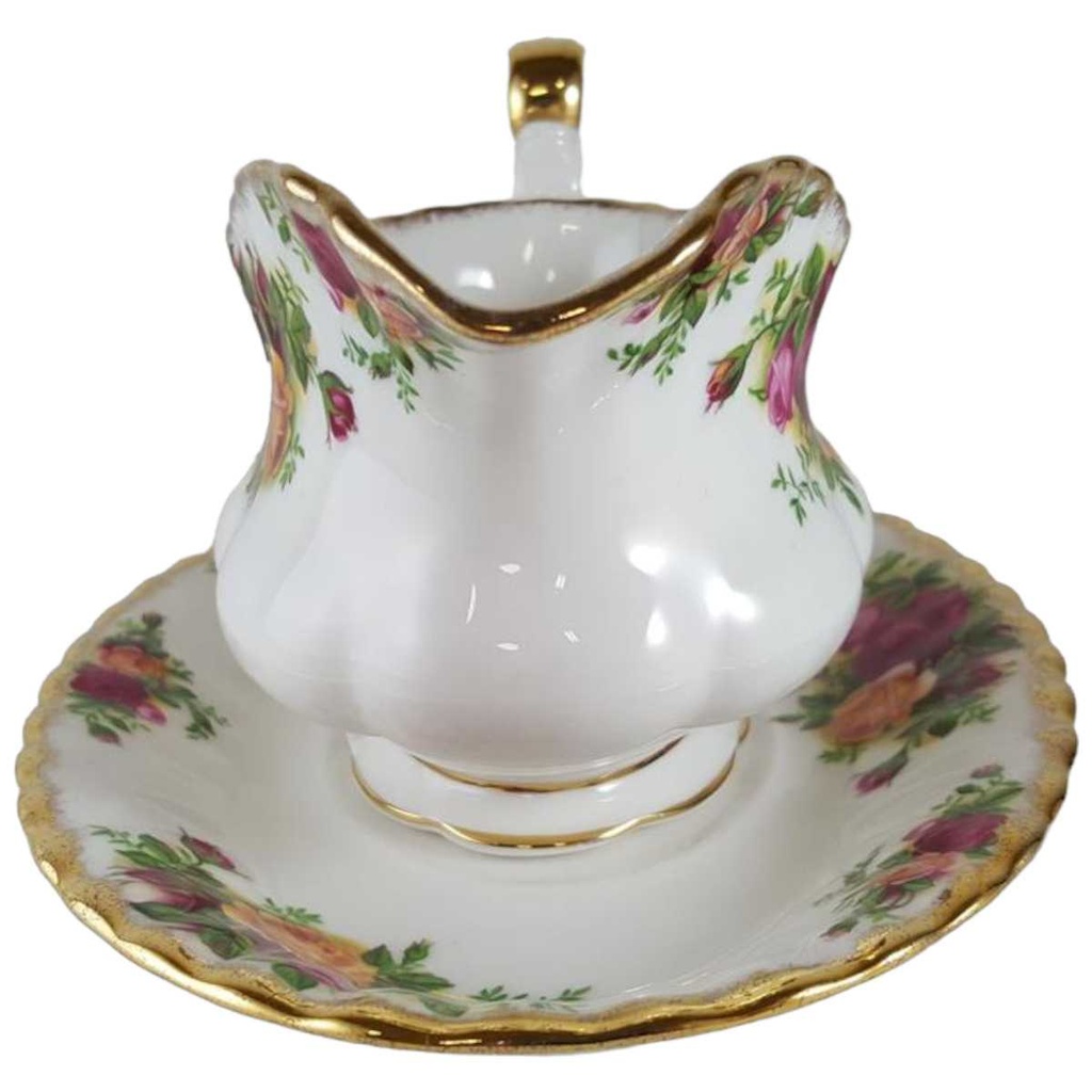 [4583012] Sauciere mit Teller 2tlg Royal Albert Old Country Roses gebraucht - sehr gut Bild 2