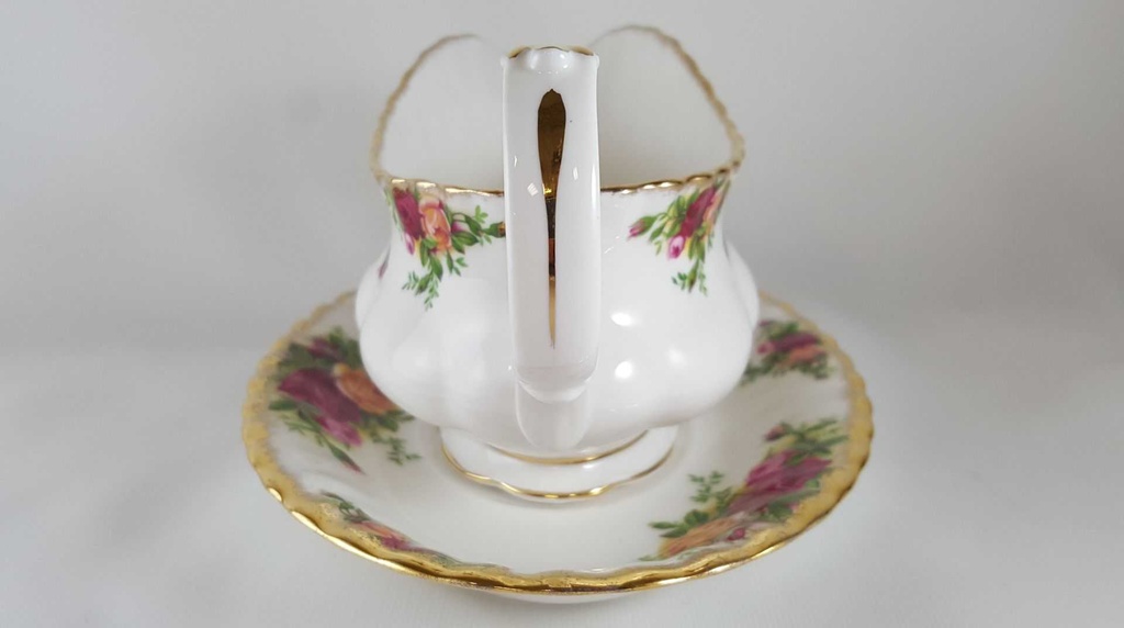 [4583012] Sauciere mit Teller 2tlg Royal Albert Old Country Roses gebraucht - sehr gut Bild 3