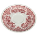[49640] Untertasse für Tee/Kaffee 13,8 cm Villeroy & Boch Fasan Rot gebraucht - akzeptabel Bild 2
