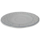 [60107] Untertasse für Kaffee 14,6 cm Marienbad Ingres Weiss Blaue Rauten Bild 2