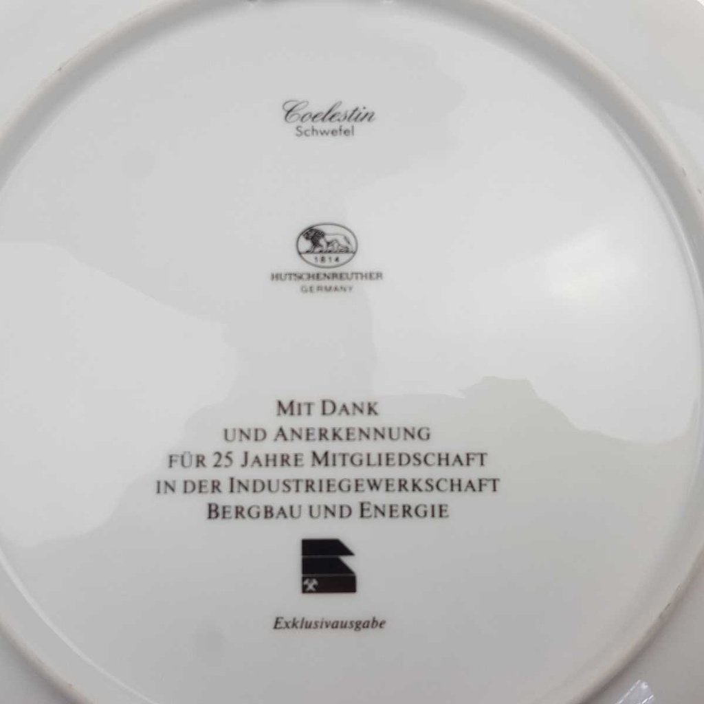 [97922-1] Wandteller Sammelteller Ehrenteller Hutschenreuther Coelestin Schwefel gebraucht - sehr gut Bild 4