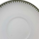 [98066] Untertasse für Kaffee 14,3 cm Tirschenreuth Unbekannte Formen Grüne Blumen mit Fransen gebraucht - akzeptabel Bild 3